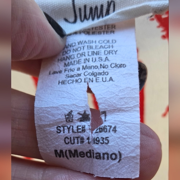 Jump White & Red Kimono Lightweight Jacket SzM - Picture 11 of 13